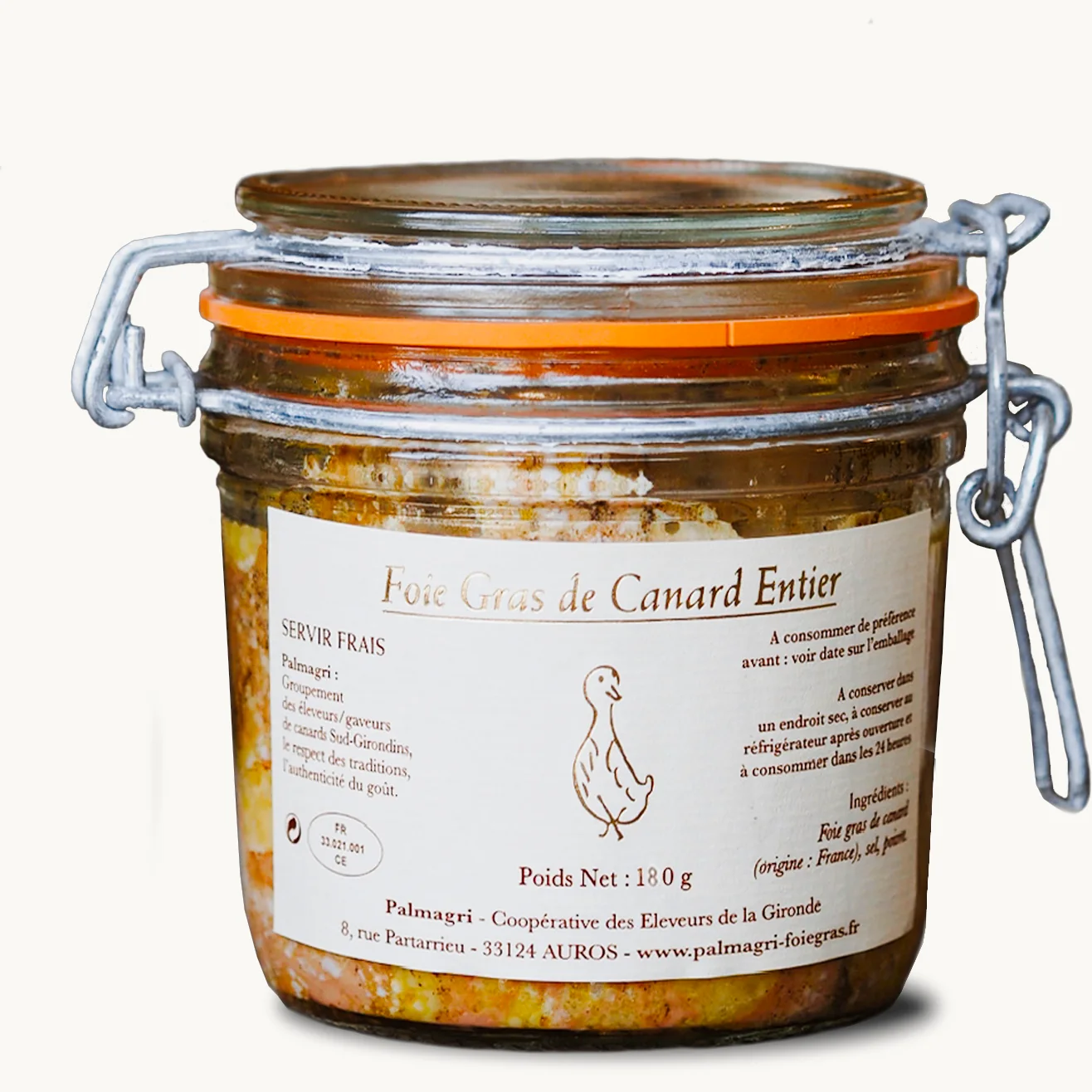 Foie gras de pato entero
